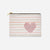 PERSONALIZED ACCESSORY BAG FLAT – SCRIBBLE HEART BLUSH