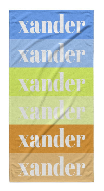 FAMILY MATCHING COLOR SWATCH PERSONALIZED PREMIUM TOWEL