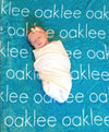 PERSONALIZED NAME BLANKET - LIGHT (ALL COLORS)