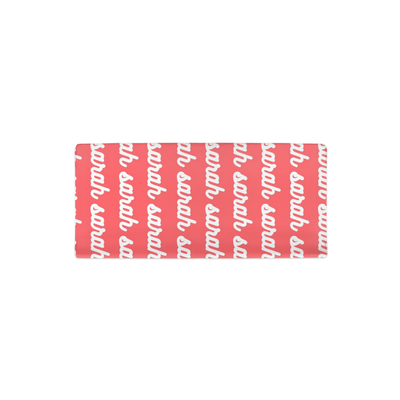 PERSONALIZED MODERN REPEAT CHANGING PAD COVER - RETRO CURSIVE