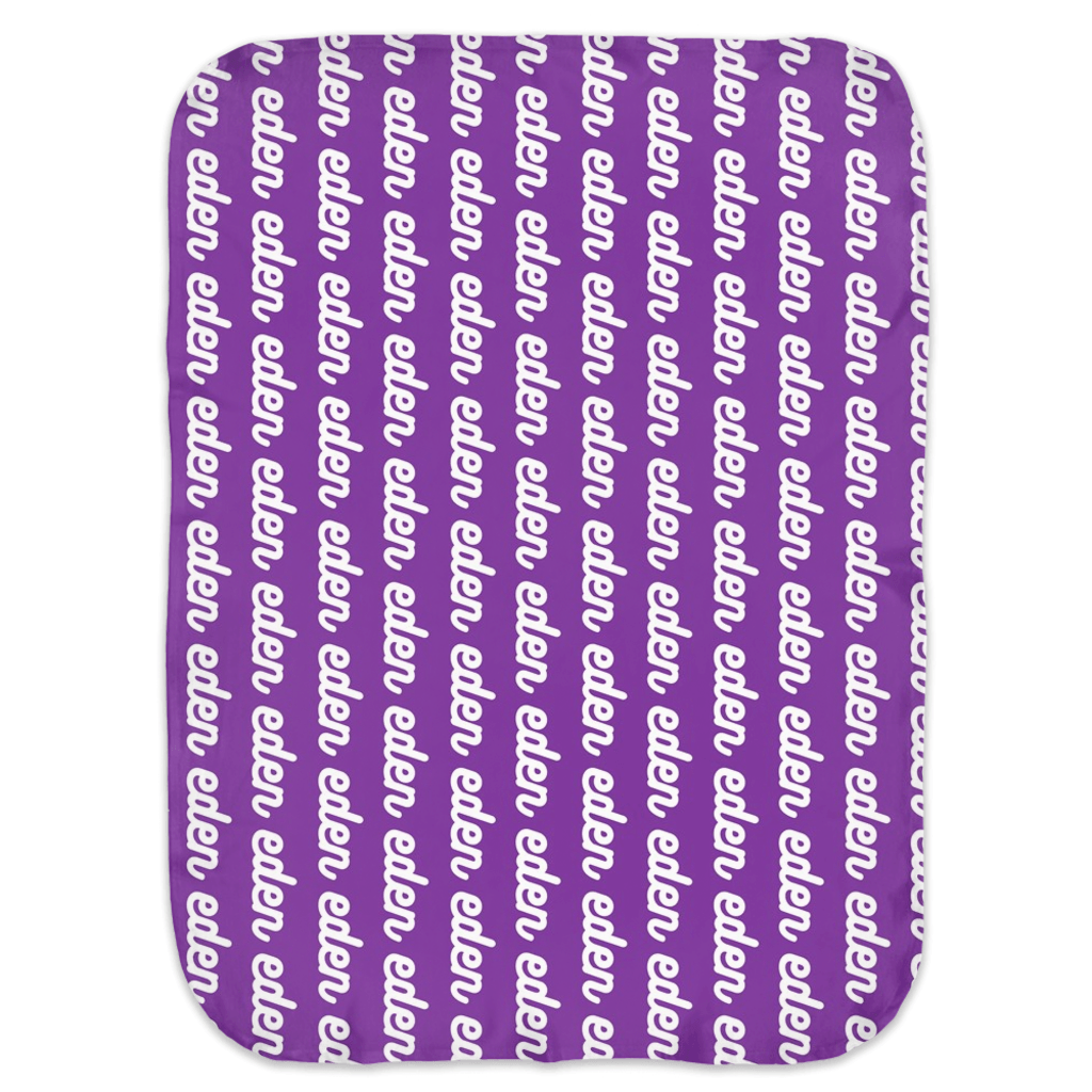 PERSONALIZED LIGHTWEIGHT SWADDLE BLANKET - RETRO CURSIVE