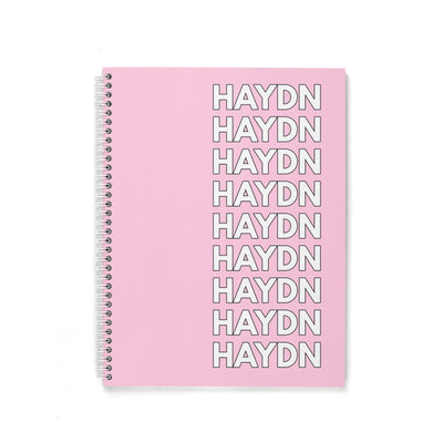 LISTED NAME PERSONALIZED SPIRAL NOTEBOOK