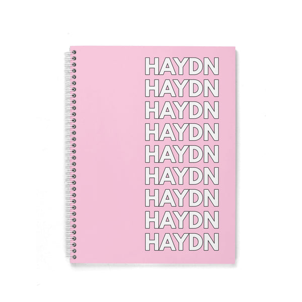 LISTED NAME PERSONALIZED SPIRAL NOTEBOOK - Highway 3