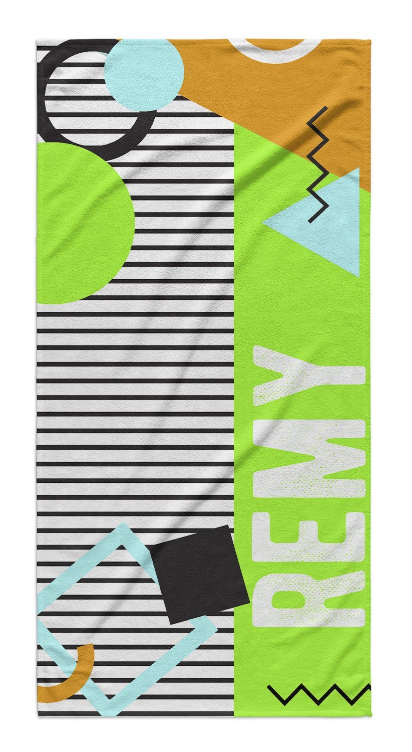 90'S GEOMETRIC PERSONALIZED TOWEL