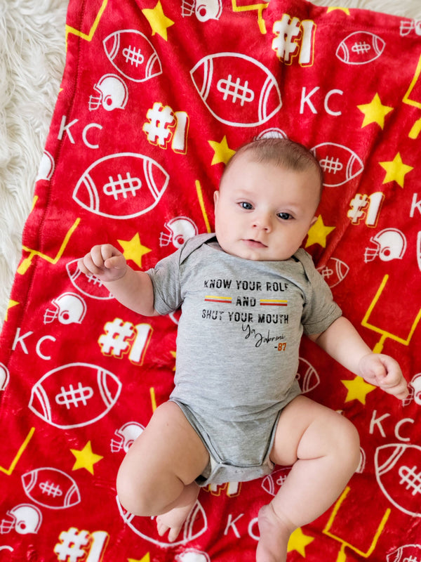 Kansas City Touchdown Football Blanket Highway 3