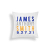 FULL NAME BIRTHDAY -BOY- PERSONALIZED THROW PILLOW (COVER ONLY)