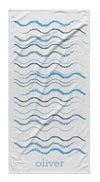 BEACH WAVES PERSONALIZED TOWEL