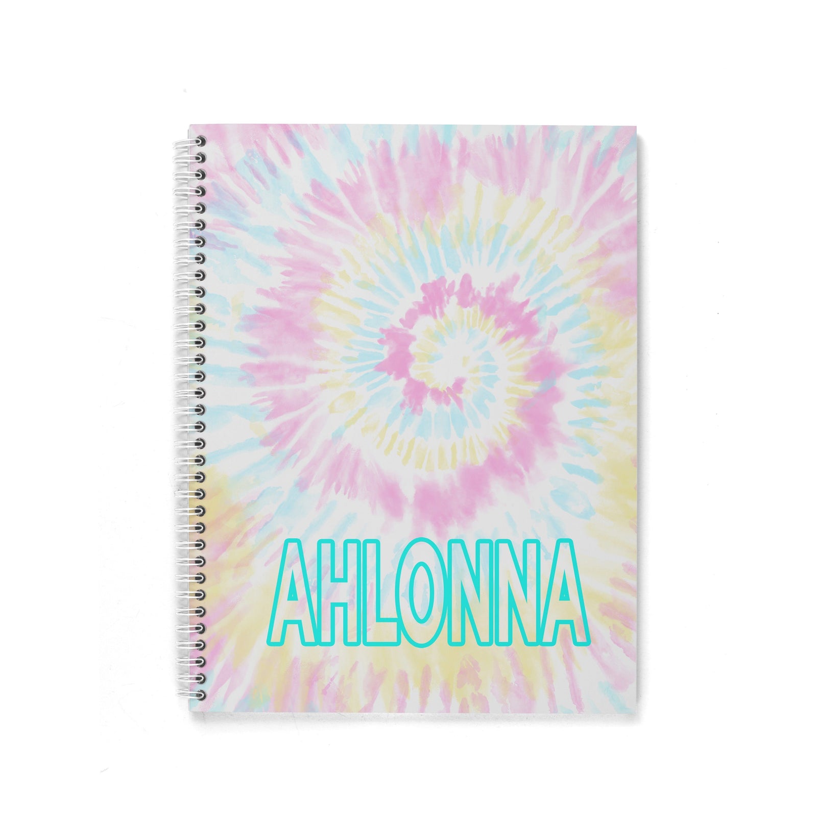 PASTEL TIE DYE SPIRAL NOTEBOOK