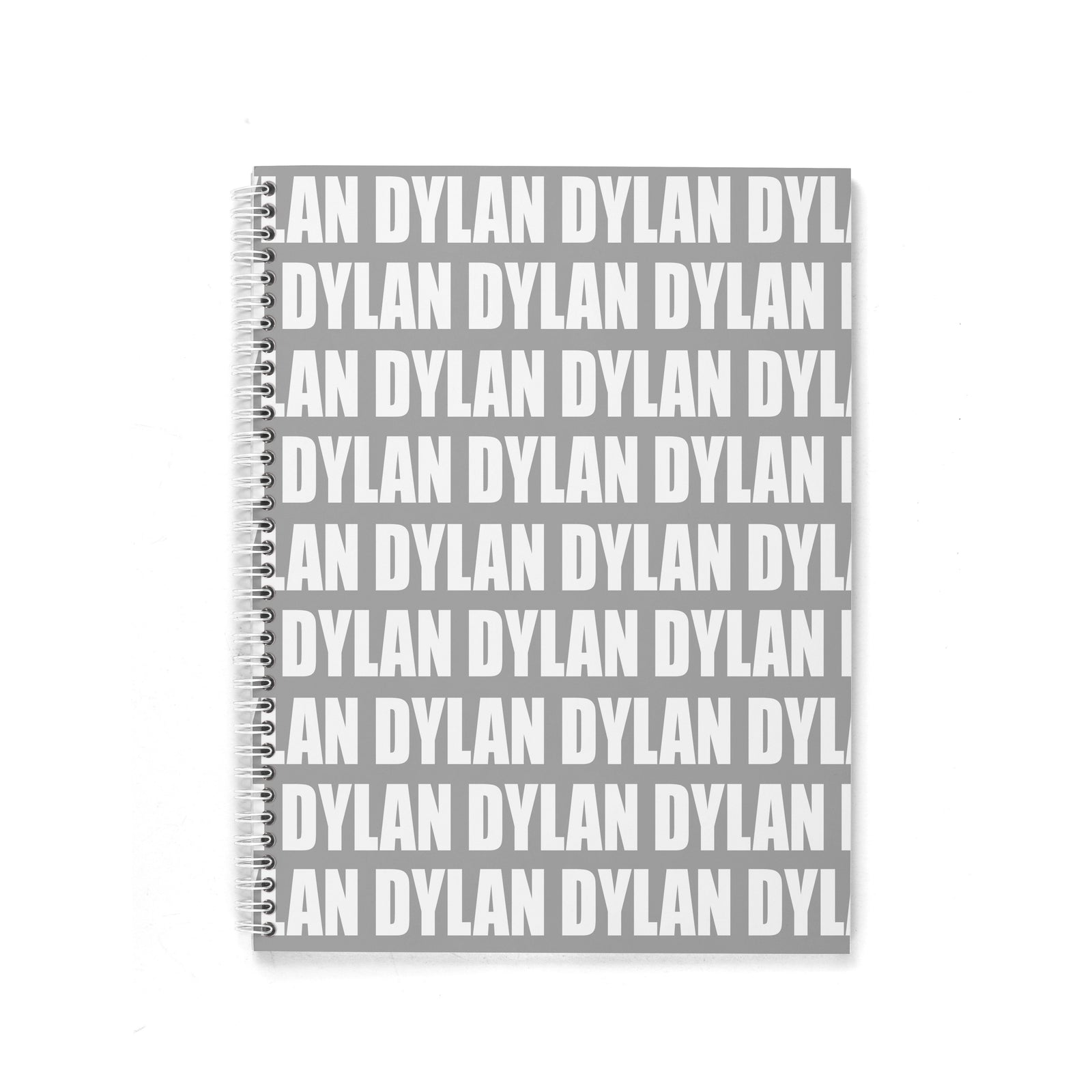 BOLD FONT SPIRAL NOTEBOOK