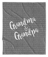 GRANDPARENT DUO + GRANDKIDS FAMILY THROW BLANKET