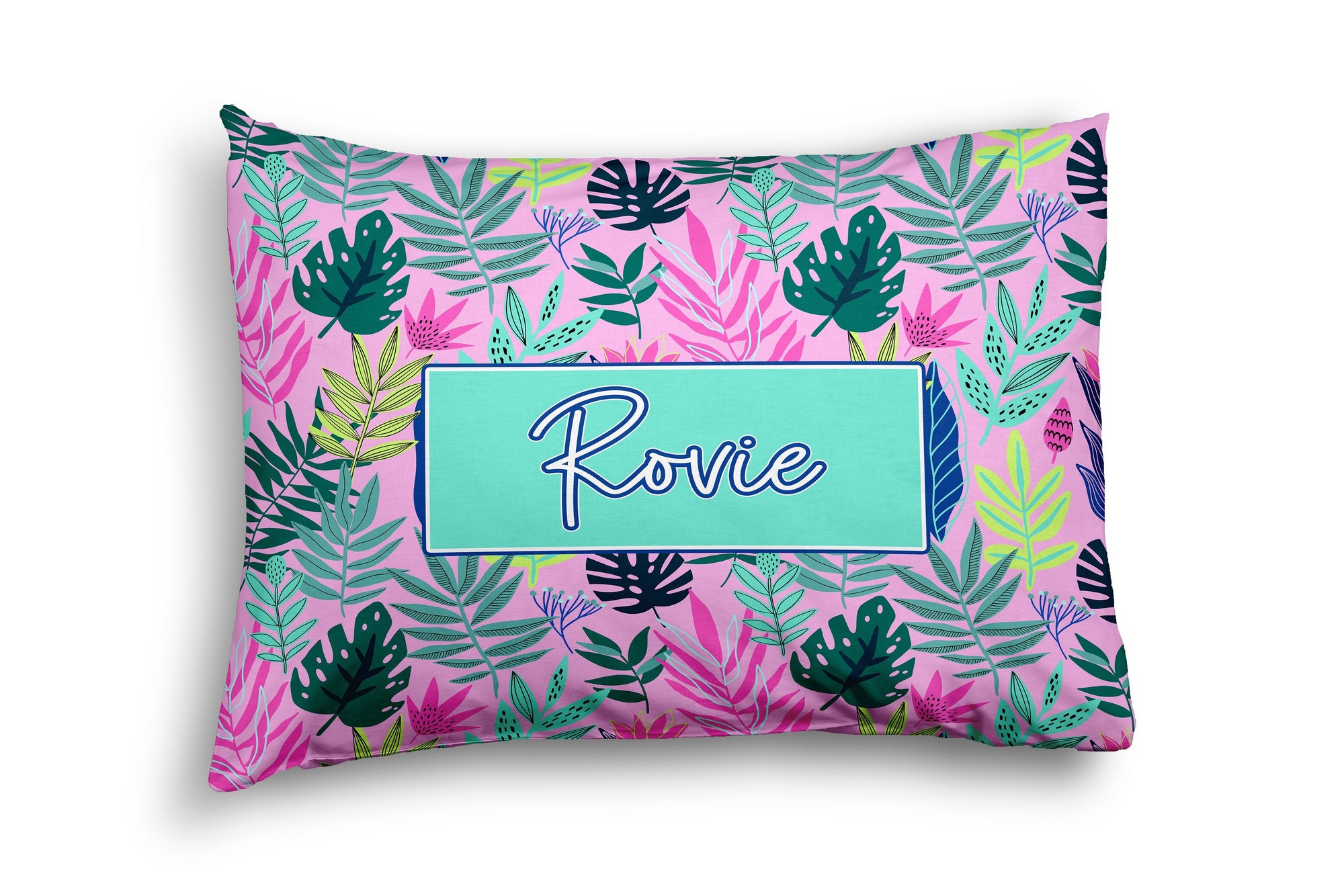 TROPICAL PARADISE PINK PERSONALIZED PILLOW SHAM