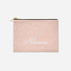 PERSONALIZED ACCESSORY BAG FLAT – SIMPLE HEARTS BLUSH
