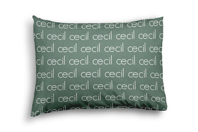 PERSONALIZED NAME PILLOW SHAM - LIGHT (JEWEL COLOR OPTIONS)
