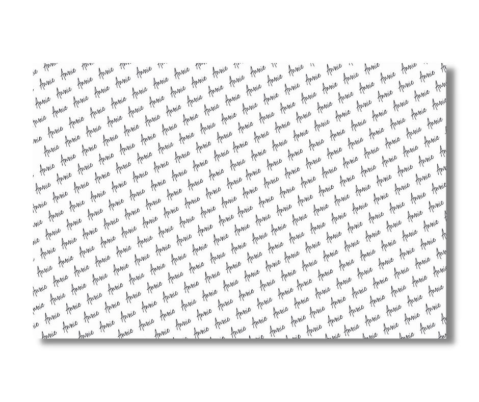 Personalized Wrapping Paper Cursive ( Set of 3 )