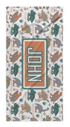 DINOSAURS ON THE MOVE PERSONALIZED TOWEL