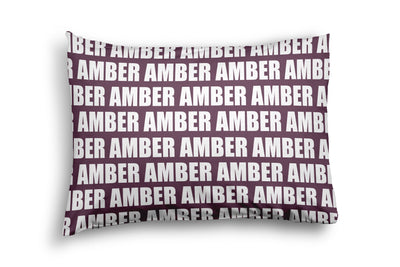 PERSONALIZED NAME PILLOW SHAM - BOLD (JEWEL COLOR OPTIONS)