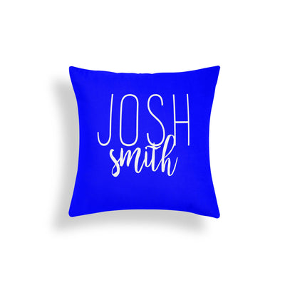 SIMPLY CURSIVE PERSONALIZED THROW PILLOW (COVER ONLY)