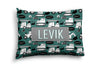 CONSTRUCTION AHEAD-GREEN PERSONALIZED PILLOW SHAM