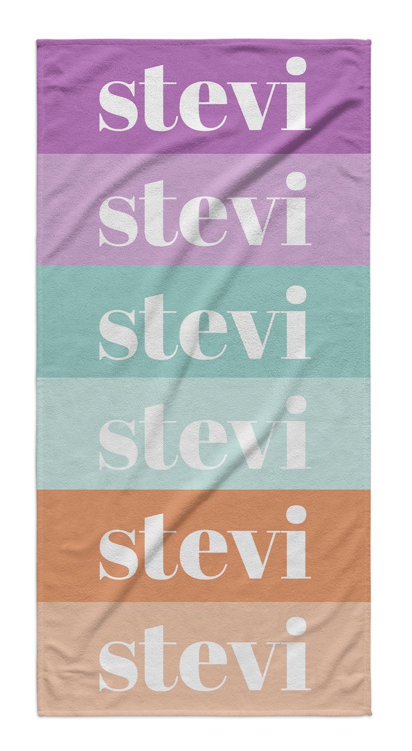 COLOR SWATCH PERSONALIZED TOWEL