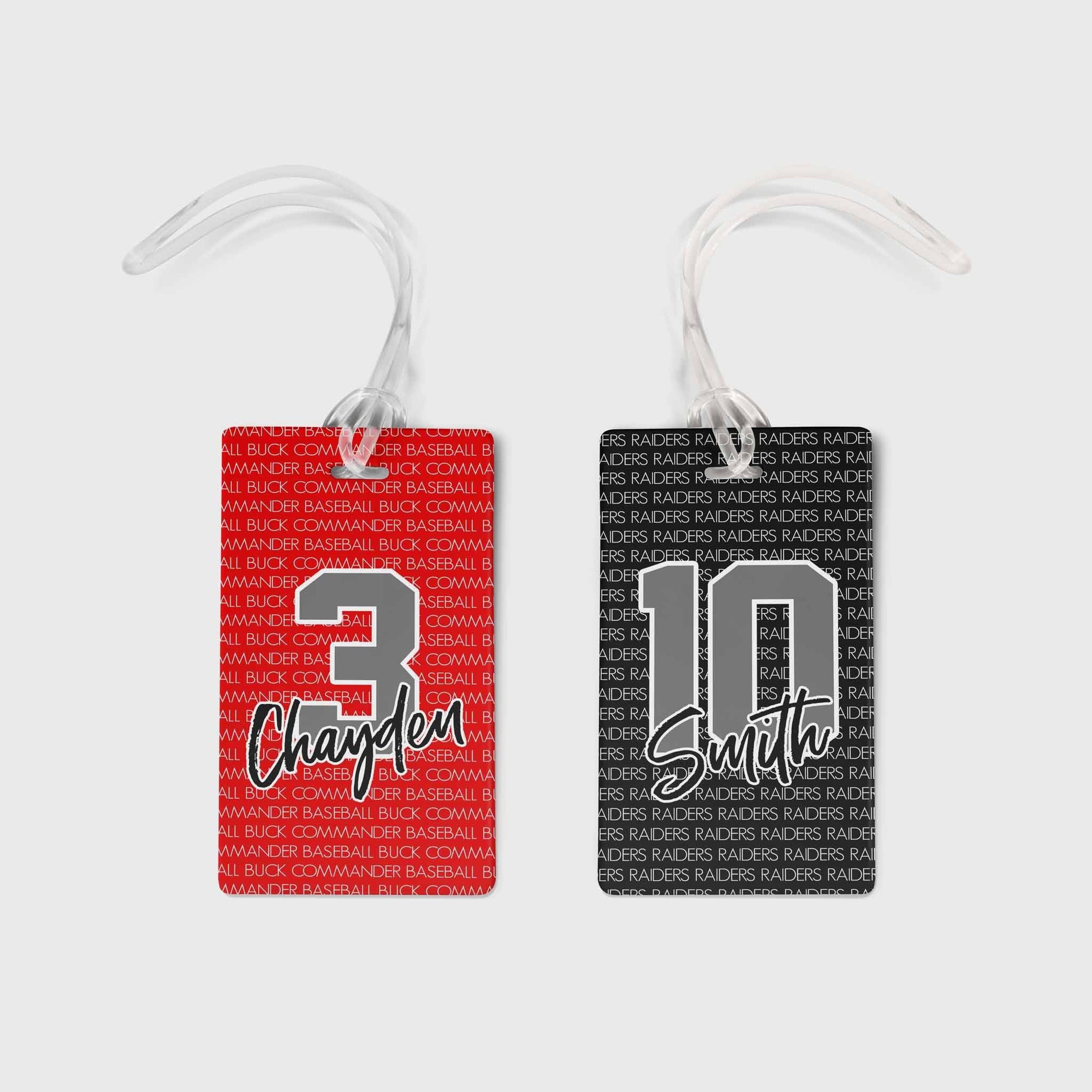 Personalized Signature Series Bag Tag - Charcoal
