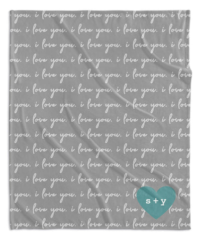LOVE LETTERS PERSONALIZED BLANKET