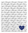 LOVE LETTERS PERSONALIZED BLANKET