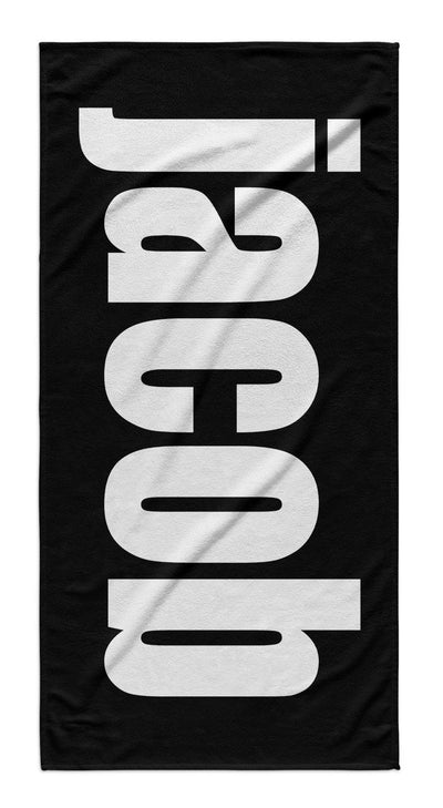 PERSONALIZED SOLID BOLD BEACH TOWEL