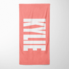 PERSONALIZED SOLID BOLD BEACH TOWEL - TROPICAL