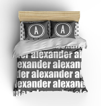 PERSONALIZED NAME DUVET COVER - BOLD (MULTIPLE COLOR OPTIONS)