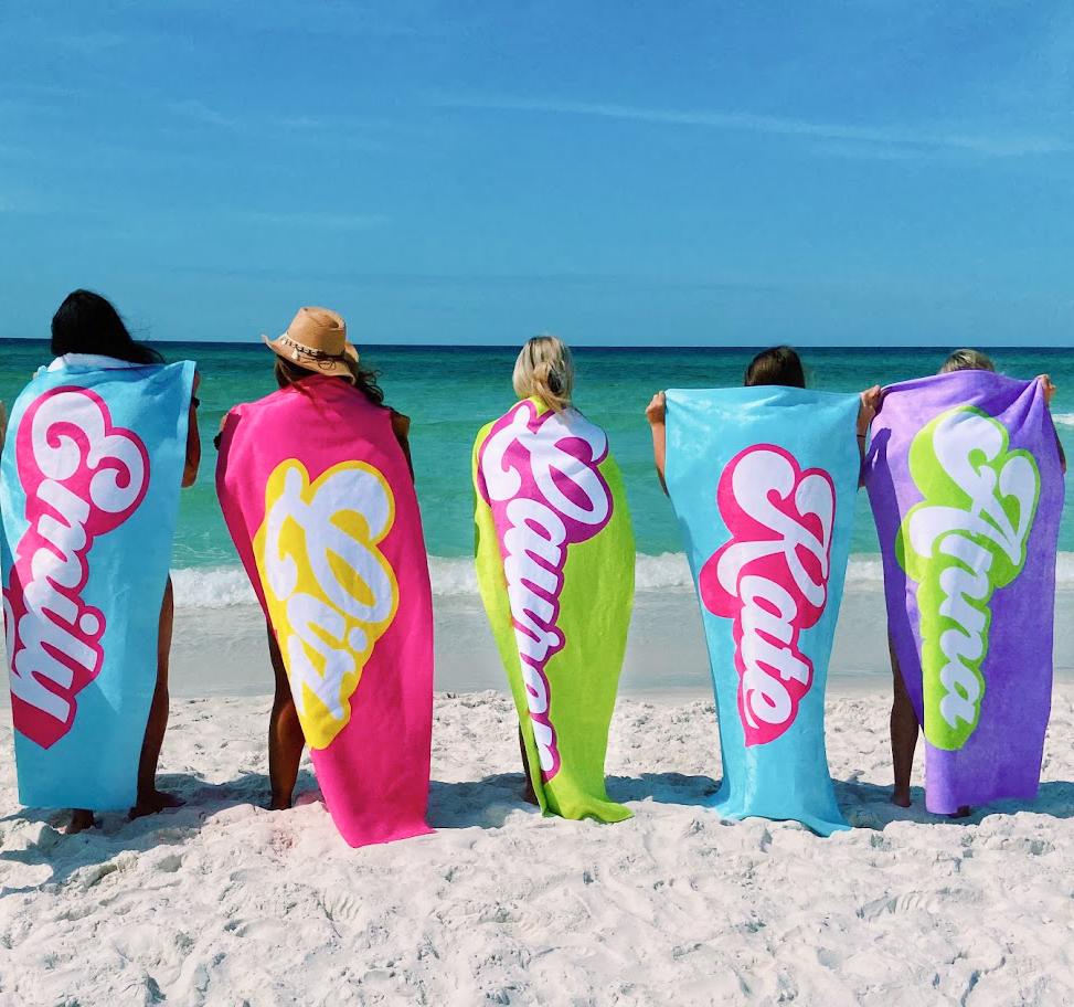 FEELIN' GROOVY PERSONALIZED TOWEL