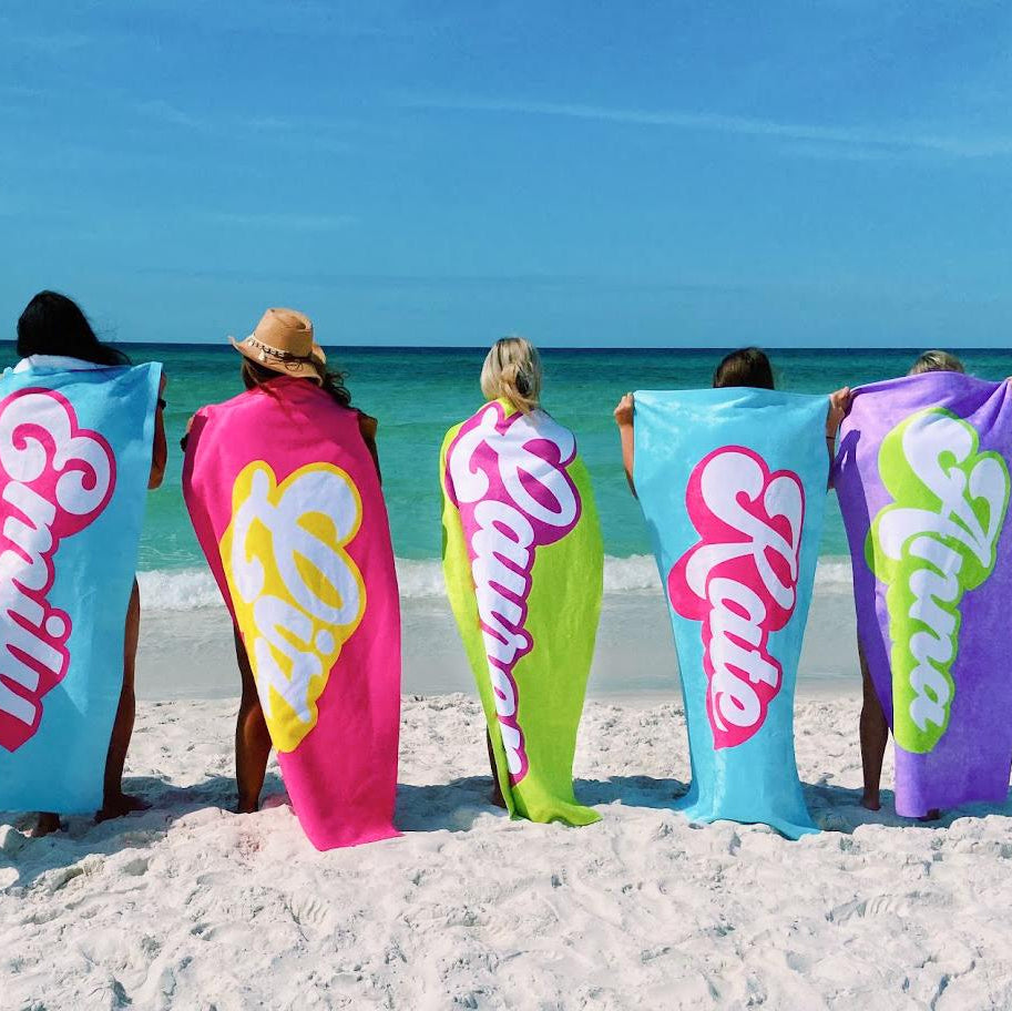 FEELIN' GROOVY PERSONALIZED PREMIUM TOWEL - Highway 3