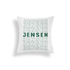 REPEAT NAME PERSONALIZED THROW PILLOW (COVER ONLY)