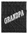 GRANDPA / DAD + GRANDKIDS THROW BLANKET