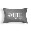 LAST NAME LUMBAR THROW PILLOW
