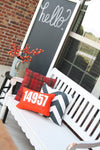OUTDOOR ADDRESS LUMBAR PILLOW (FALL COLLECTION)