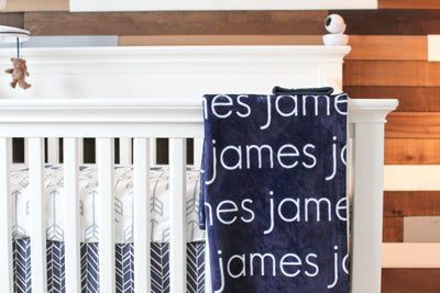 PERSONALIZED NAME BLANKET - LIGHT (ALL COLOR OPTIONS)