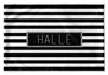 BLACK AND WHITE STRIPE PERSONALIZED PILLOW SHAM (MULTIPLE COLOR OPTIONS)