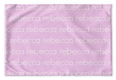 PERSONALIZED NAME PILLOW SHAM - LIGHT (MULTIPLE COLOR OPTIONS)