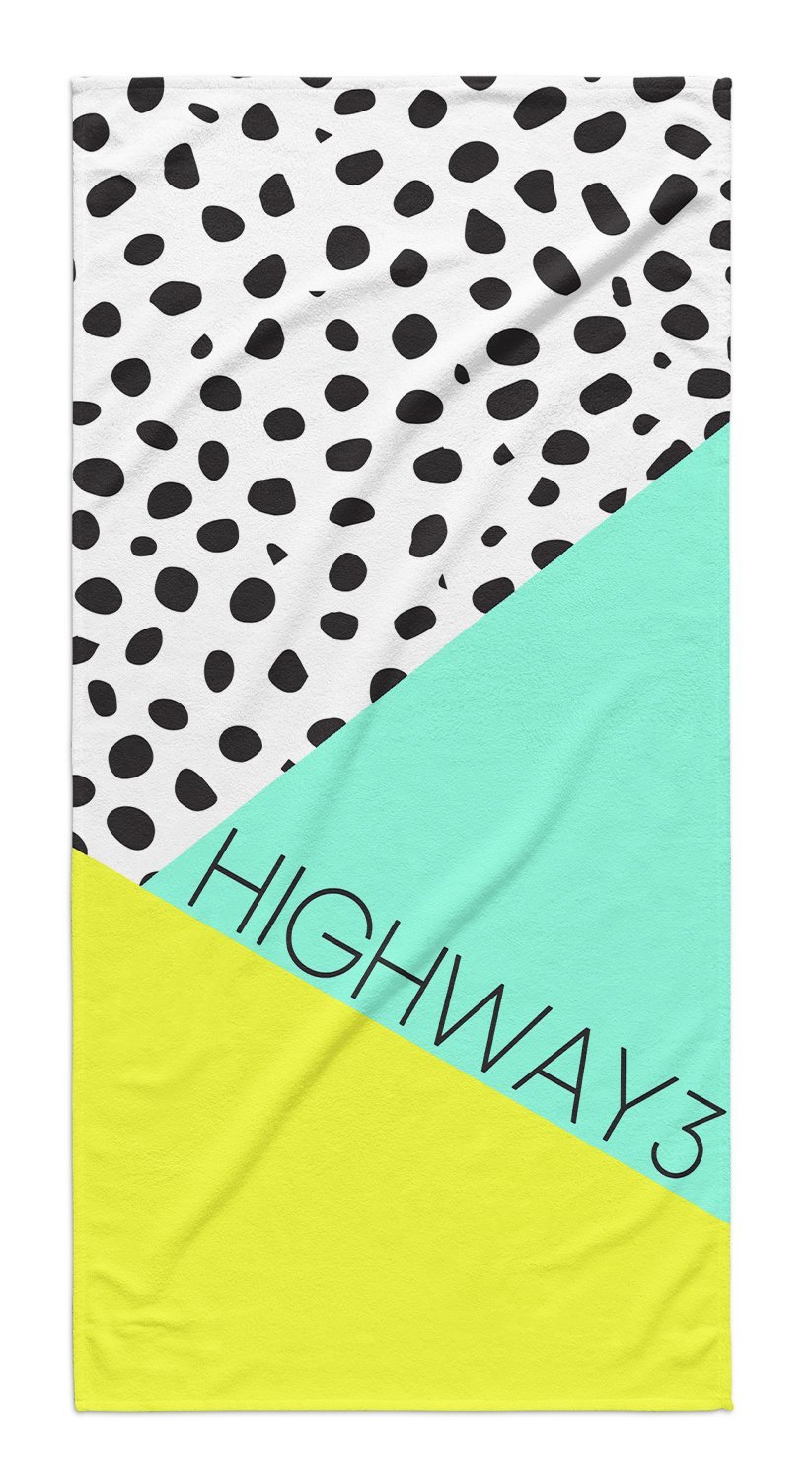 DALMATIAN COLOR BLOCK PERSONALIZED TOWEL