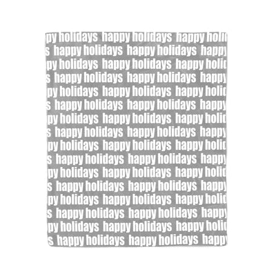 DECORATIVE HOLIDAY THROW BLANKET - BOLD REPEAT