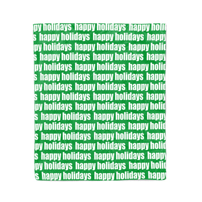 DECORATIVE HOLIDAY THROW BLANKET - BOLD REPEAT