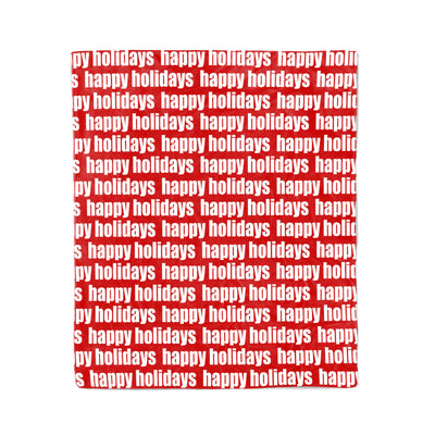 DECORATIVE HOLIDAY THROW BLANKET - BOLD REPEAT