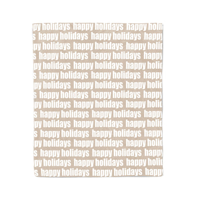 DECORATIVE HOLIDAY THROW BLANKET - BOLD REPEAT