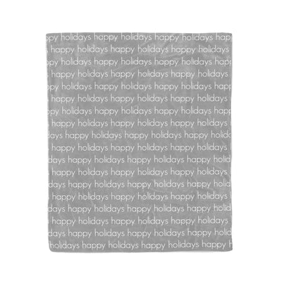 DECORATIVE HOLIDAY THROW BLANKET - LIGHT REPEAT