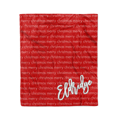 DECORATIVE HOLIDAY THROW BLANKET - LIGHT REPEAT