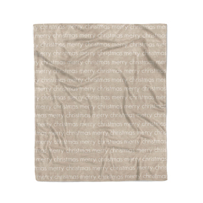 DECORATIVE HOLIDAY THROW BLANKET - LIGHT REPEAT