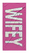 SOLID BOLD PATTERN NAME PERSONALIZED TOWEL - MARKERS