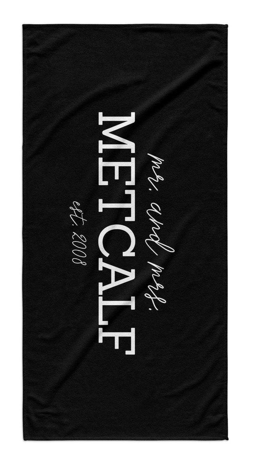 MR. & MRS. BEACH TOWEL GIFT SET