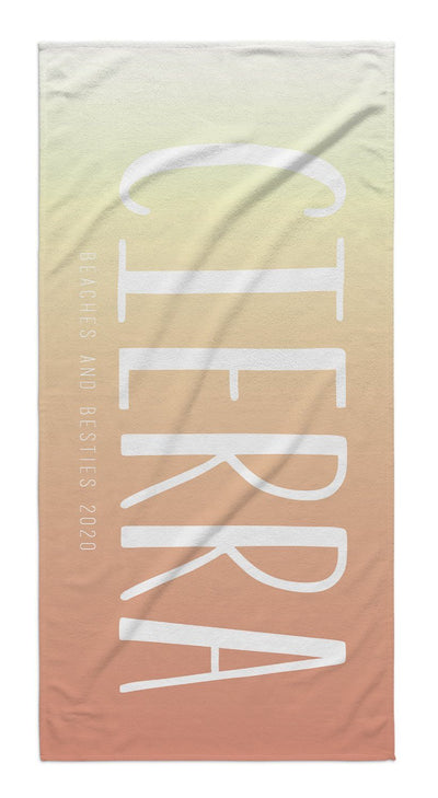 OMBRE PERSONALIZED TOWEL
