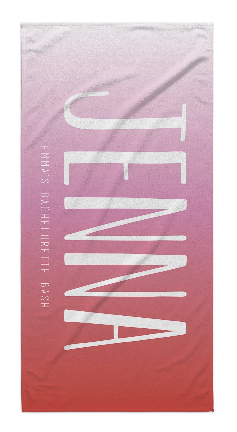 OMBRE PERSONALIZED TOWEL